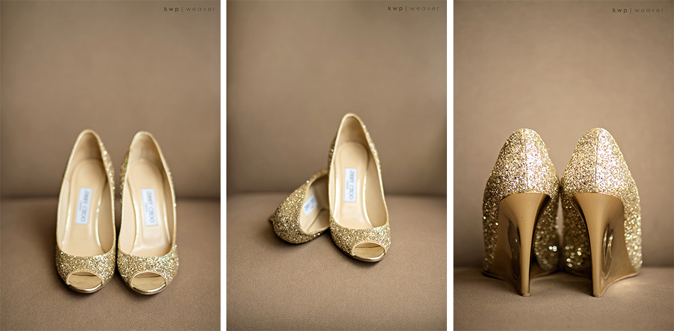 jimmy choo gold glitter wedges
