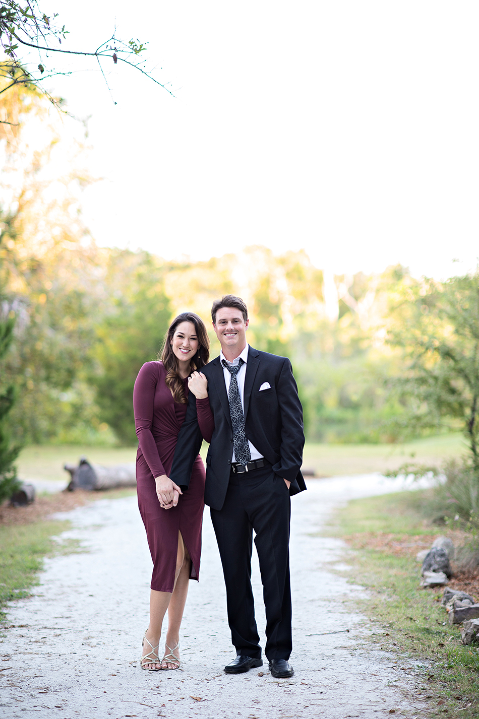 garden engagement photos